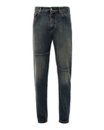 MM6 MAISON MARGIELA ДЖИНСЫ СИНИЕ МУЖСКИЕ С ОТСТРОЧКАМИ