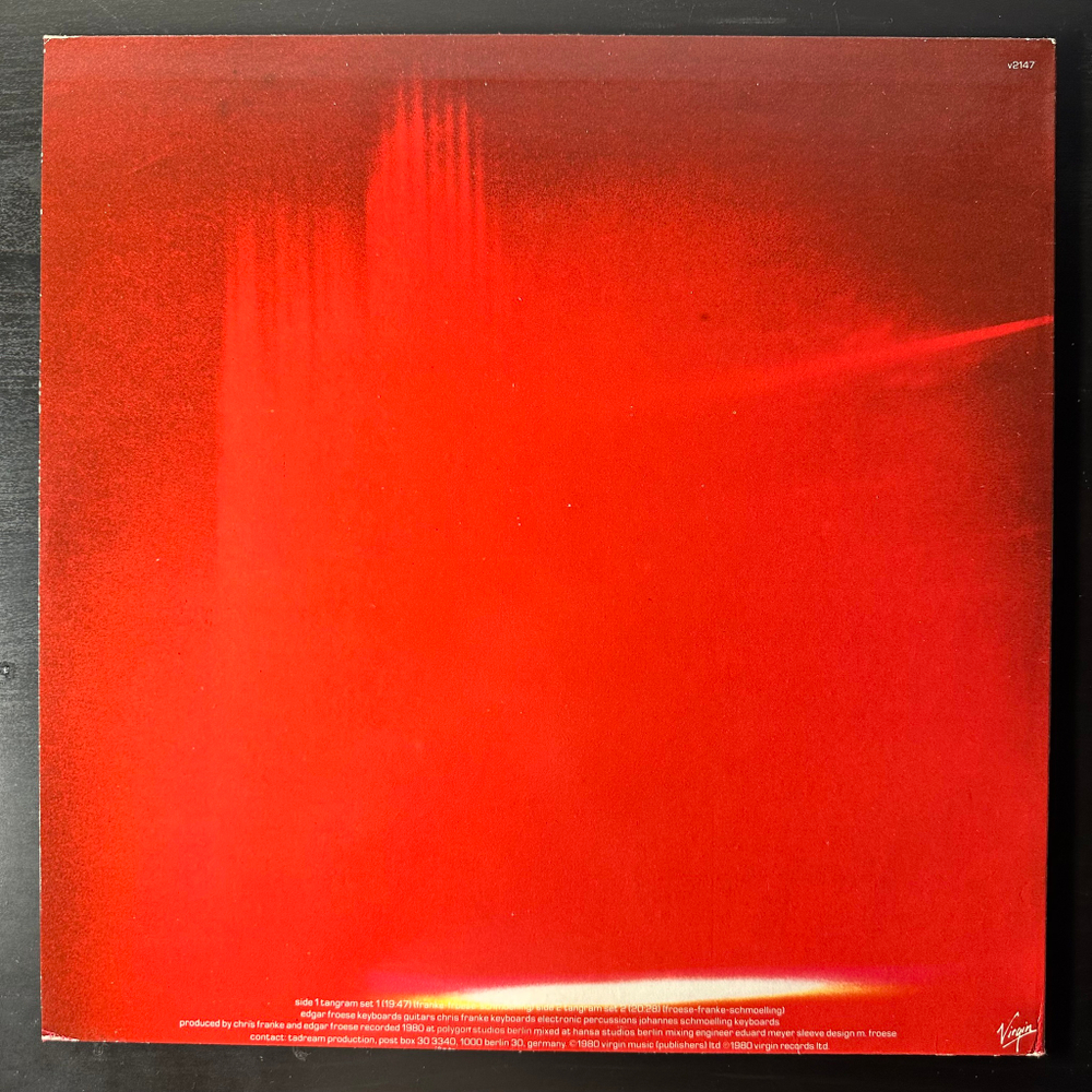 Tangerine Dream ‎– Tangram (Англия 1980г.)