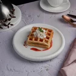 Блюдо круглое d 22,6 см h3 см White Moon P.L. Proff Cuisine [4]