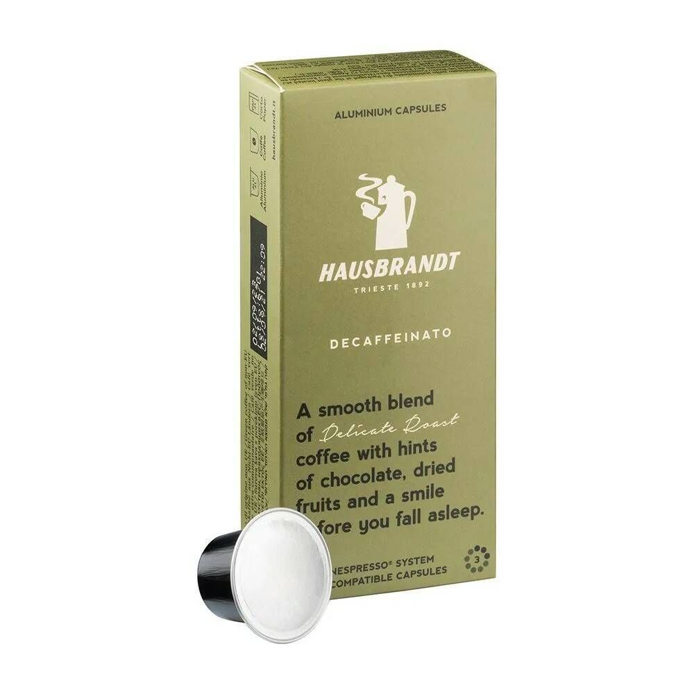 Кофе в капсулах Hausbrandt Decaffeinato, 10 капсул
