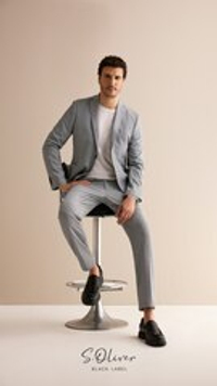 s.O PURE: Пиджак из мелированной эластичной ткани Black Label