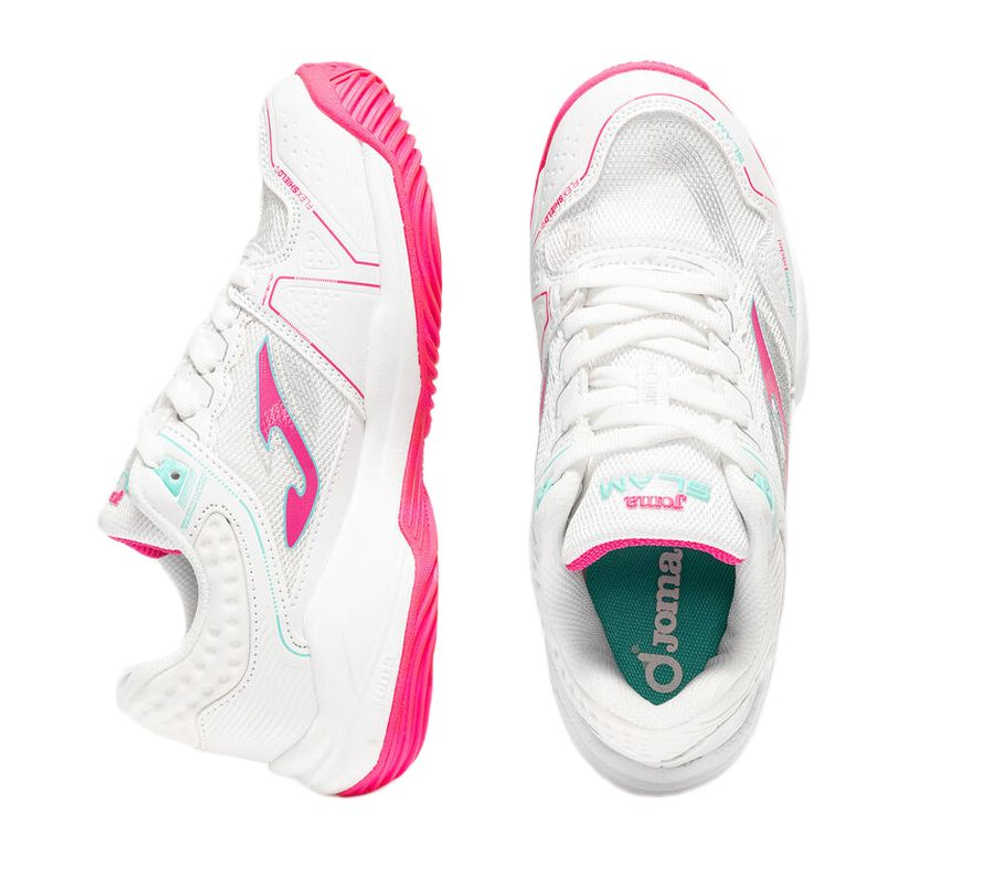 Детские кросовки для Padel Joma Slam JR 2632 - white/pink