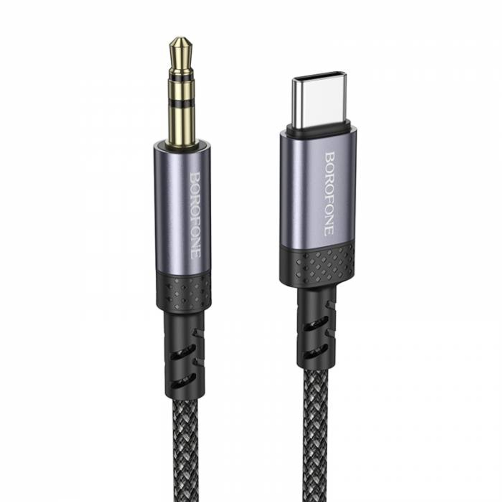 Аудио кабель AUX на Type-C Borofone BL24 (grey)