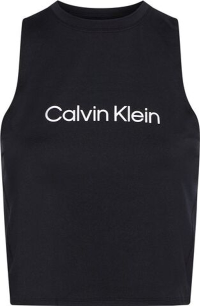 Женский топ теннисный Calvin Klein WO Tank Top - black