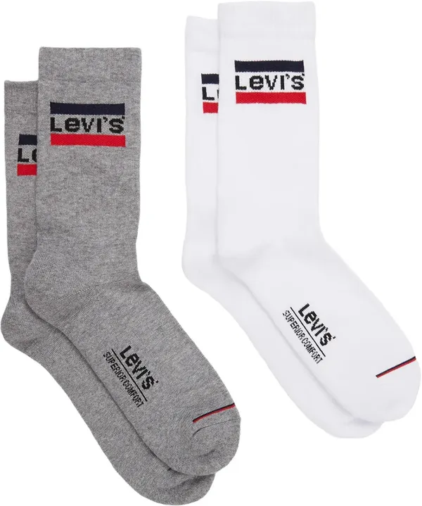 Носки ( набор 2 шт. ) LEVI'S Regular Cut Sprtwr Logo 2P