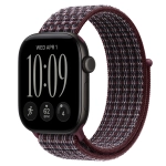 Умные часы Apple Watch Series 12 GPS, 42mm, Black Aluminum Case with Burgundy Plaid Sport Loop