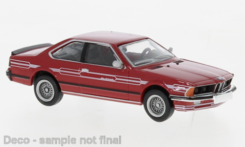 Автомобиль BMW 635 CSi, красный, Alpina 1977, 1:87