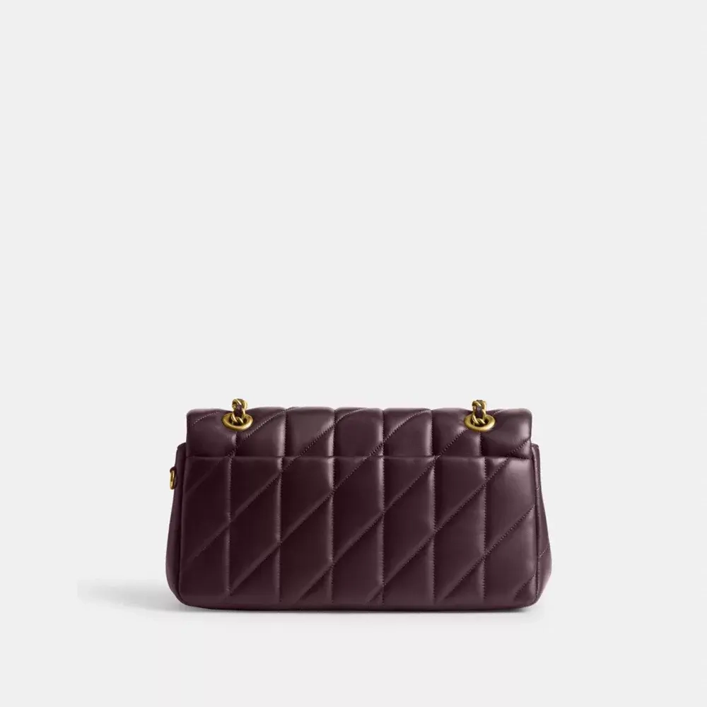 COACH СУМКА ЧЕРЕЗ ПЛЕЧО TABBY 26 С МЯГКОЙ ПОДКЛАДКОЙ, БОРДОВЫЙ