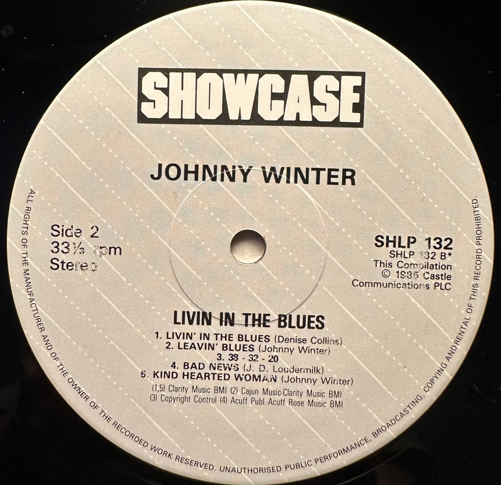 Johnny Winter - Livin' In The Blues (Англия 1985г.)