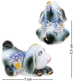 С 031 Фигурка «Две собачки» 3,5' зел. (GE)