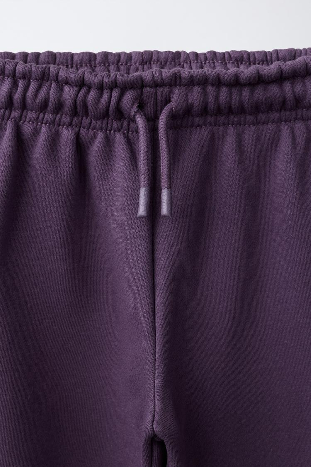 ZARA БРЮКИ-ДЖОГГЕРЫ WIDE LEG, БАКЛАЖАННЫЙ
