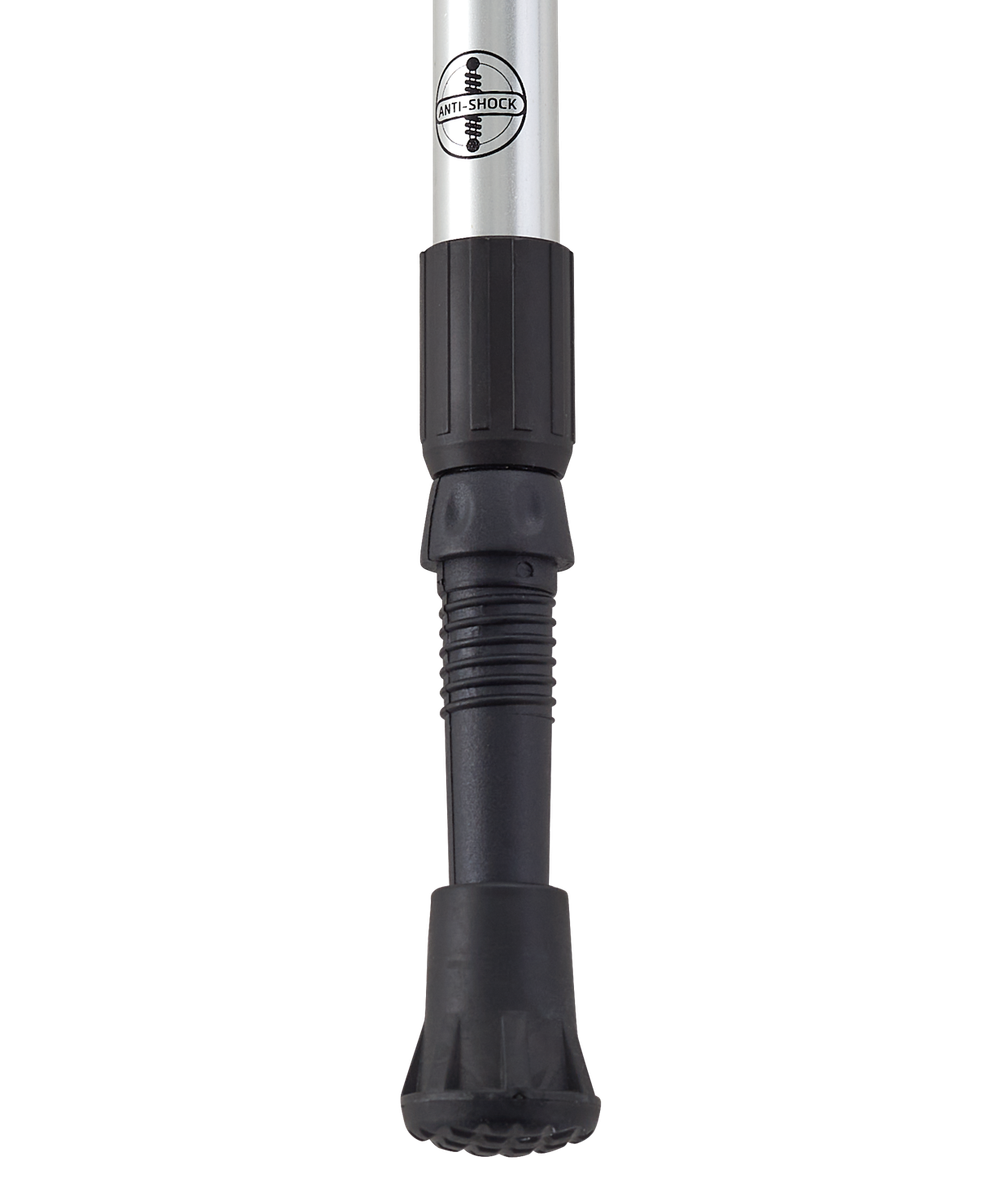 Скандинавские палки Nimbus, 77-135 см, 2-секционные, серебристый/голубой