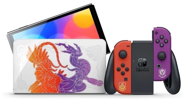 Игровая приставка Nintendo Switch OLED 64 ГБ Pokemon Scarlet & Violet Edition