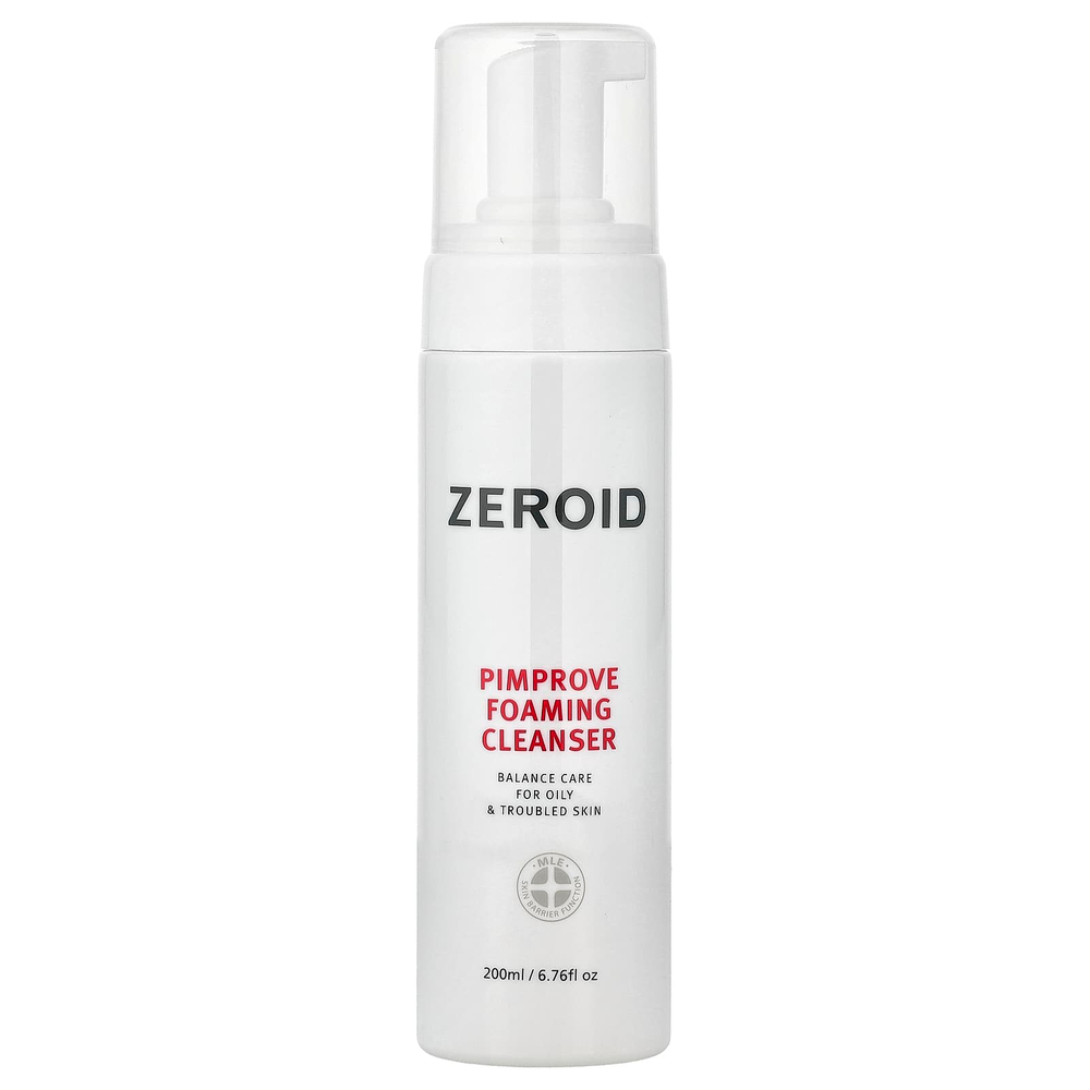 Zeroid, Pimprove, очищающая пенка, для жирной и проблемной кожи, 200 мл (6,76 жидк. унции)