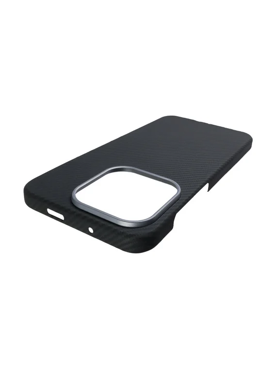 Карбоновый чехол для Oneplus 15 с MagSafe черная сетка (Black)