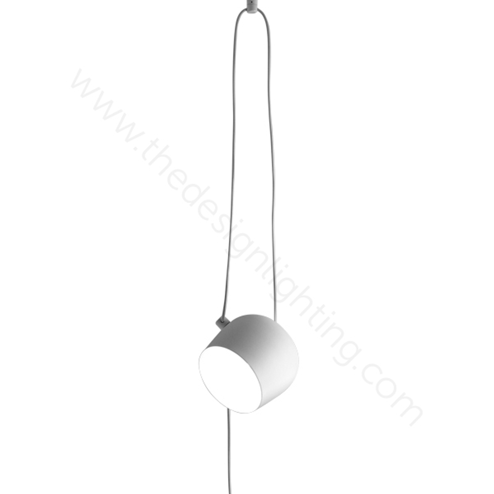 Pendant design lamp  AIM by Flos (1 lampshade ,  White,  Size S)