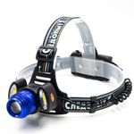 Фонарь налобный "СИБИРСКИЙ СЛЕДОПЫТ-Лайт", 1 LED + 2 COB, zoom, аккум.2x2200mAh/60/
