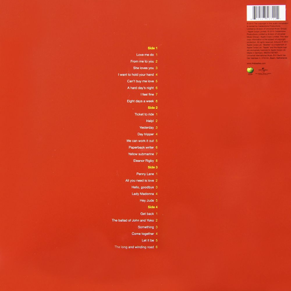 The Beatles. 1 (2 LP) Сборник лучших хитов Битлз