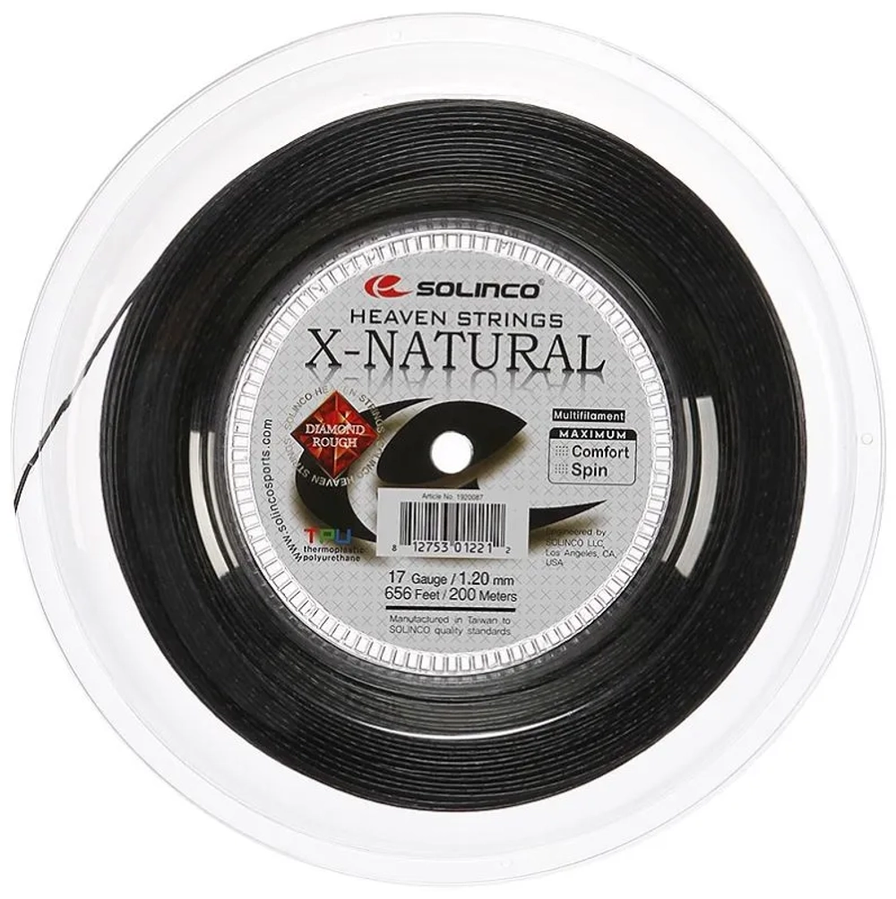Струны теннисные Solinco X-Natural (200 m)