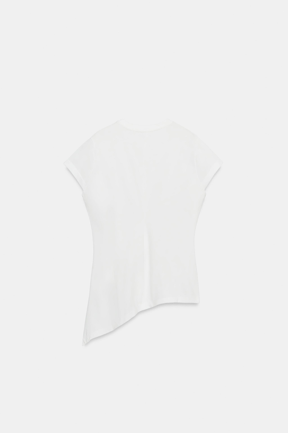 АСИММЕТРИЧНАЯ ФУТБОЛКА СО СКЛАДКАМИ — ZARA