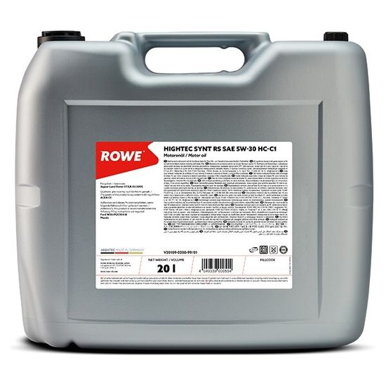 HIGHTEC SYNT RS SAE 5W-30 HC-C1 ROWE моторное масло 20 Литров