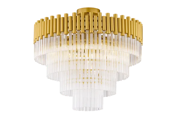 Люстра потолочная NewRgy 2265A/8 SP BRS, 8×40 Вт, латунная