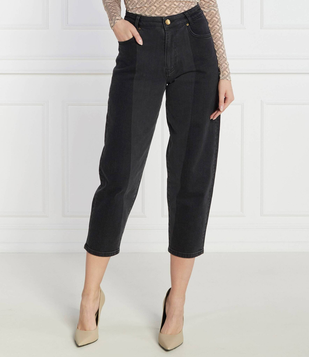Джинсы MADDIE BELT MOM FIT DENIM BLA Pinko - графитовый(101797 A15P)