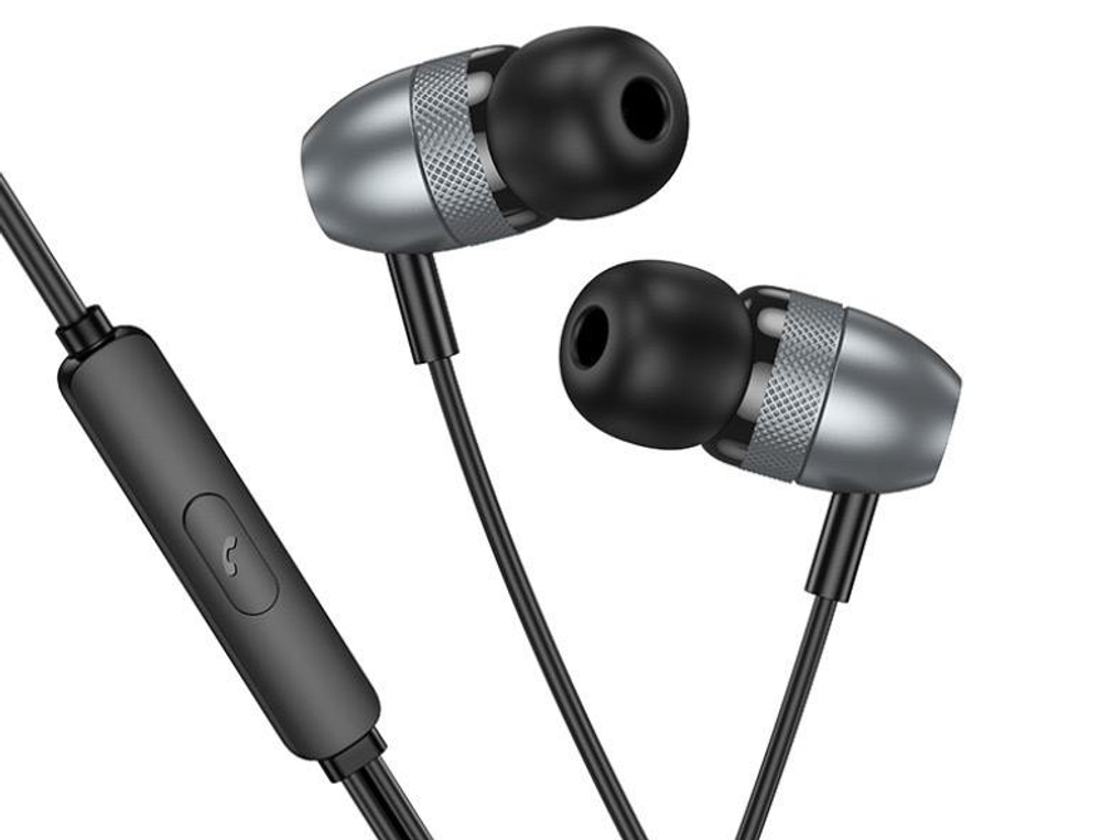 Стереонаушники Borofone BM95 Type-C с микрофоном 1.2м черные