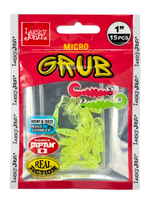 Твистеры съедобные искусственные LJ Pro Series MICRO GRUB 1,0in (02,50)/PA03 15 шт. в упак.