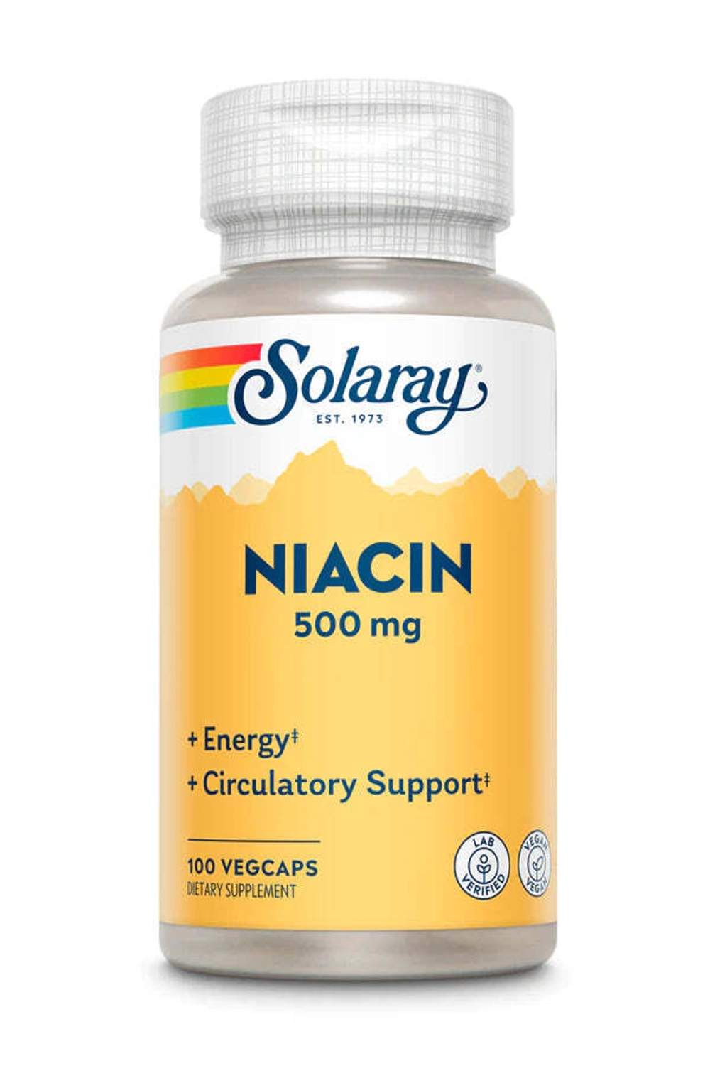 Niacin 500 мг 100 капсул Solaray