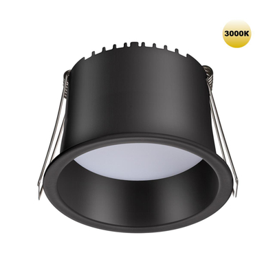 359235 SPOT NT23 536 черный Светильник встраиваемый светодиодный IP20 LED 9W 220V 540Лм 3000К TRAN