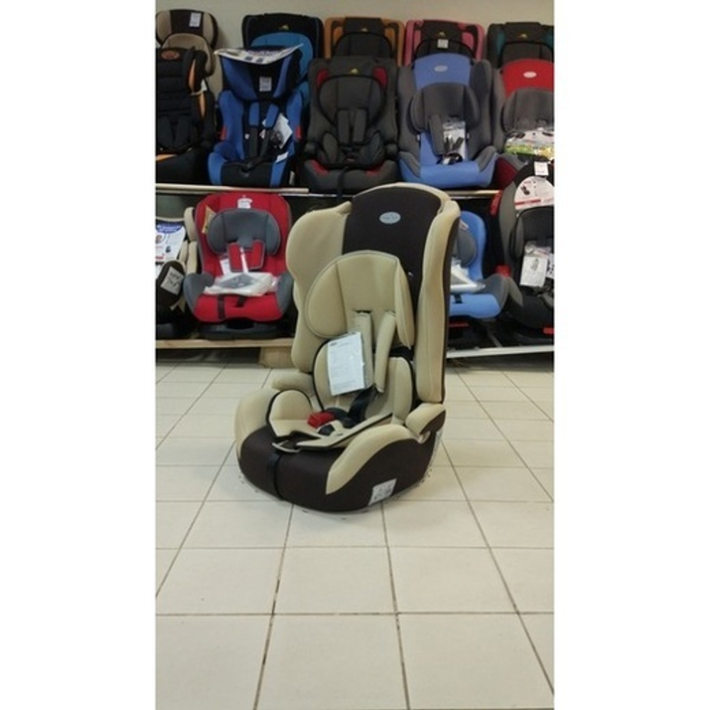 Детское автомобильное кресло Smile Kids  «Sunny LUX» бежевый, гр. 1/2/3, 9-36 кг