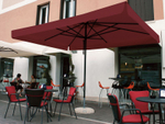 Зонт профессиональный 3х3 м Scolaro Napoli Standard, антрацит, бордовый