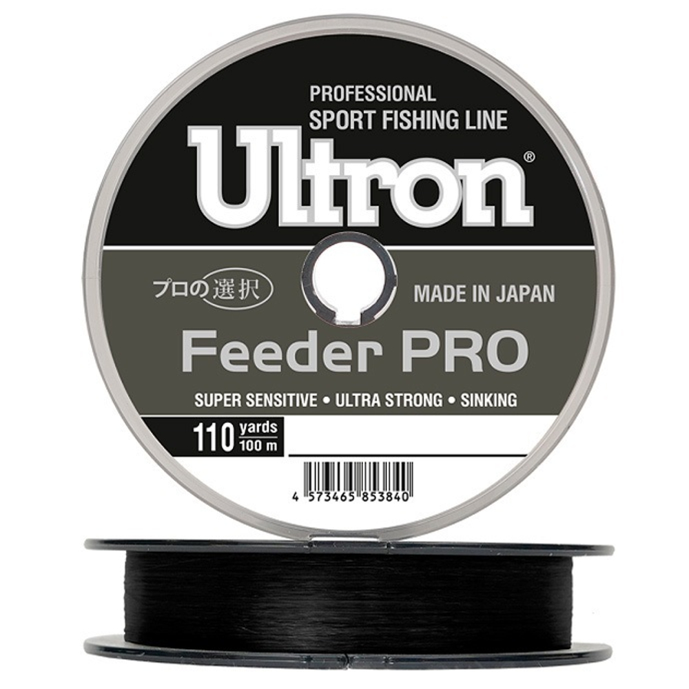 Леска ULTRON Feeder PRO 0,18 мм., 4,0 кг, 100 м, черная