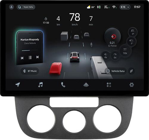 Магнитола для Volkswagen Jetta 5 2005-2010 (кондиционер) - Teyes CC4-PRO монитор 13" 2K QLED на Android 13, Быстрейшая, Snapdragon 778G, ИИ, CarPlay, DSP, 4G SIM-слот