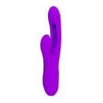 Вагинально-клиторальный вибратор 25см с функцией фингеринга Secwell Flicking Vibrator SW20291
