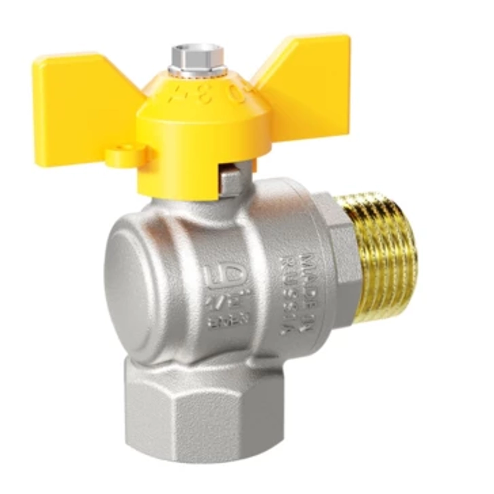 Кран шар. 1/2"ВН б. угл. LD Pride газ PN40