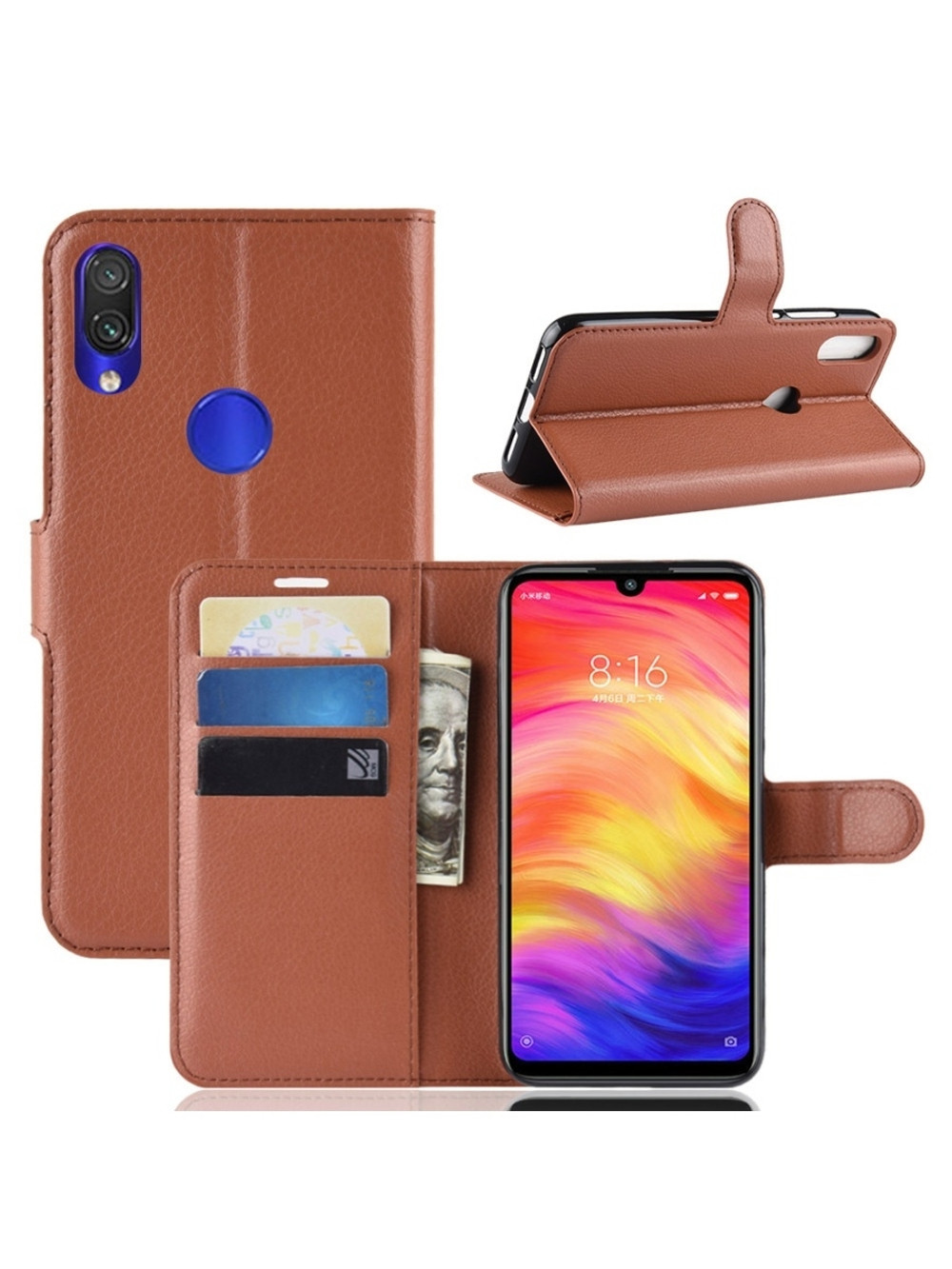 Чехол-книжка PRESTIGE с функцией подставки для Xiaomi Redmi Note 7 (Pro)