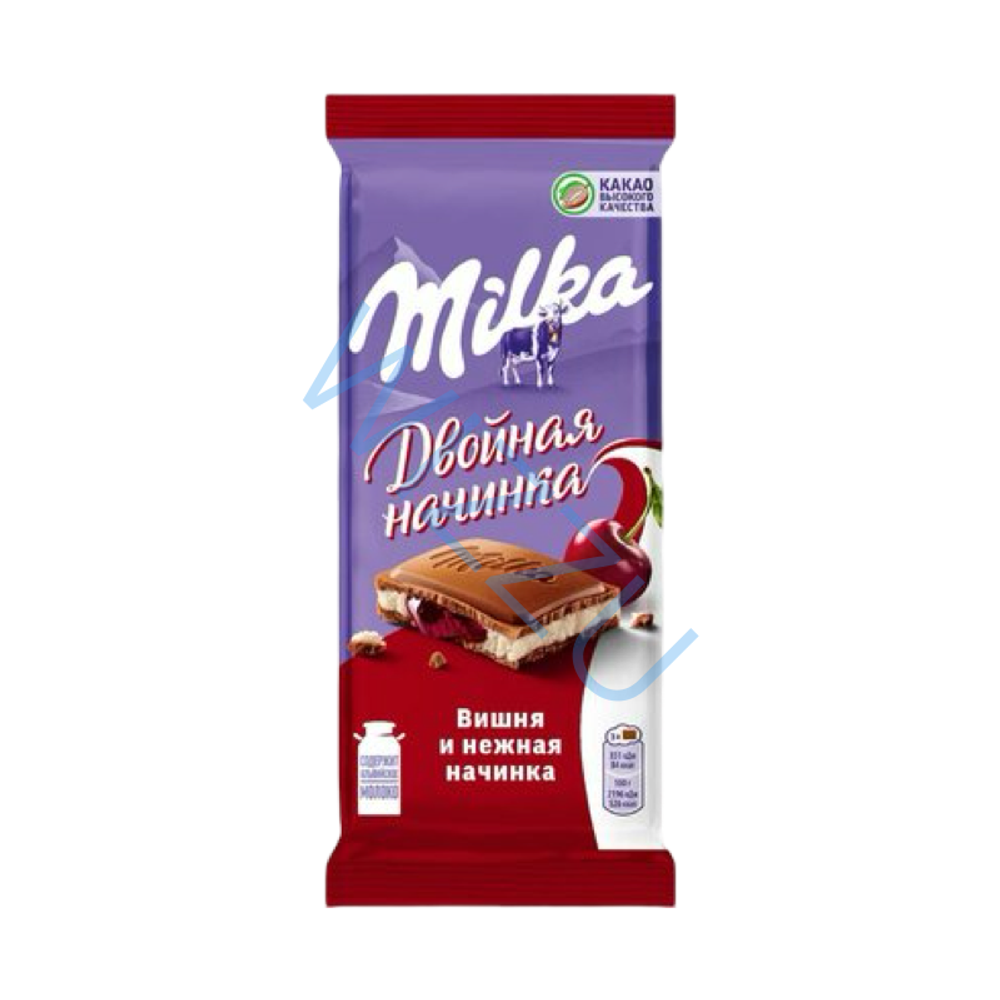 Шоколад Милка мол с вишневой начинкой 80г