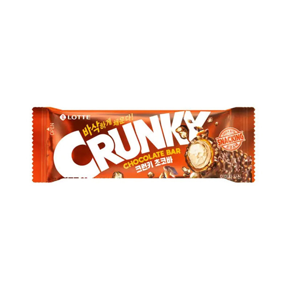Шоколадный батончик CRUNKY CHOCO BAR хрустящий 30г