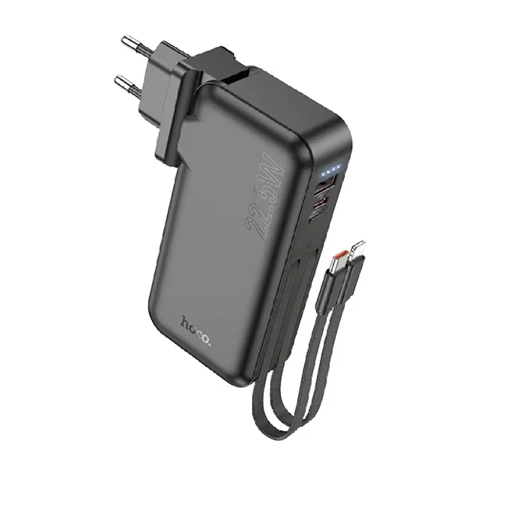 Портативный аккумулятор Hoco J126, Travel, 10000mAh, PD/QC/FCP/AFC, Черный