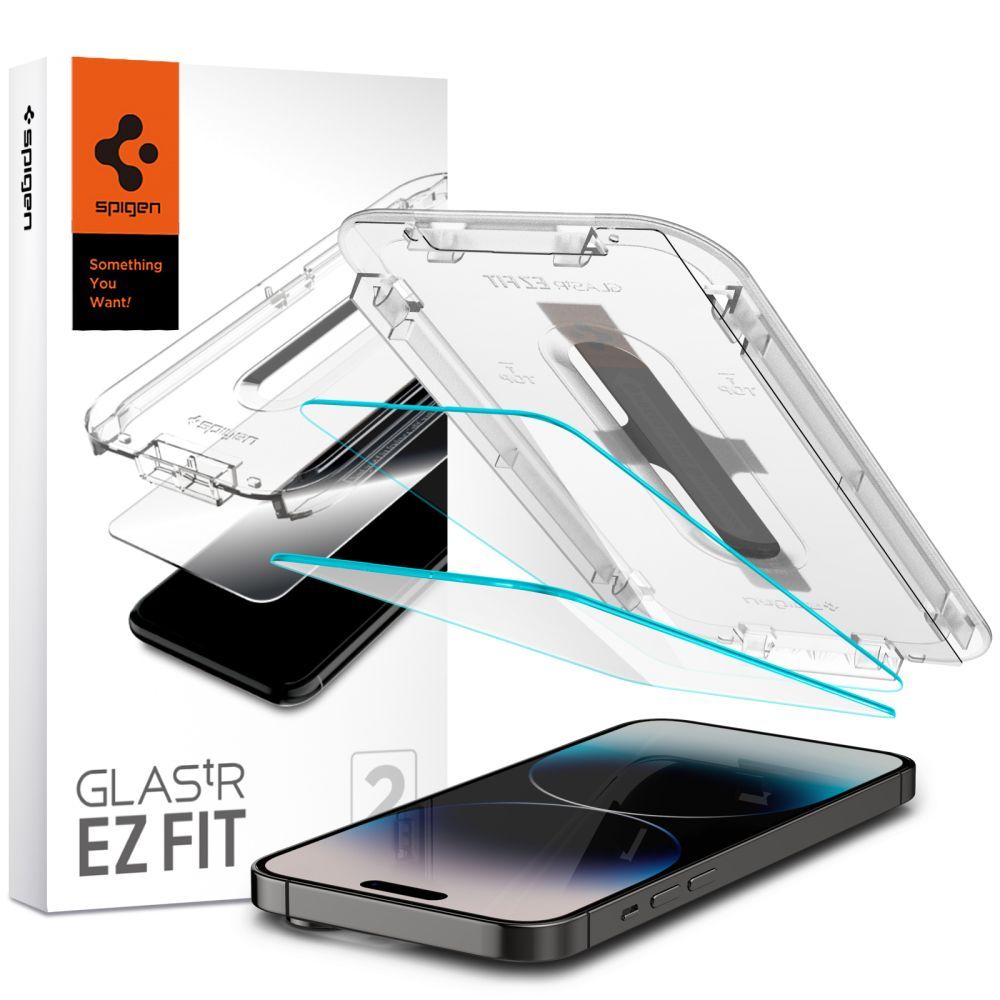 Стекло Spigen GLAS.TR ”EZ FIT” 2-PACK iPhone 14 PRO MAX CLEAR
