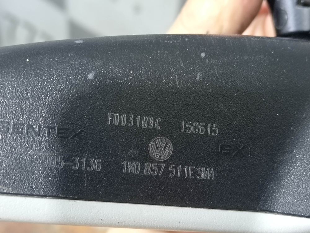 Зеркало заднего вида салонное Volkswagen Passat B7, Tiguan 1  Б/У Оригинал 1K0857511E