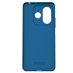 Тонкий жесткий чехол синего цвета (Peacock Blue) от Nillkin для Xiaomi Redmi Note 14 5G (версия Китай), серия Super Frosted Shield
