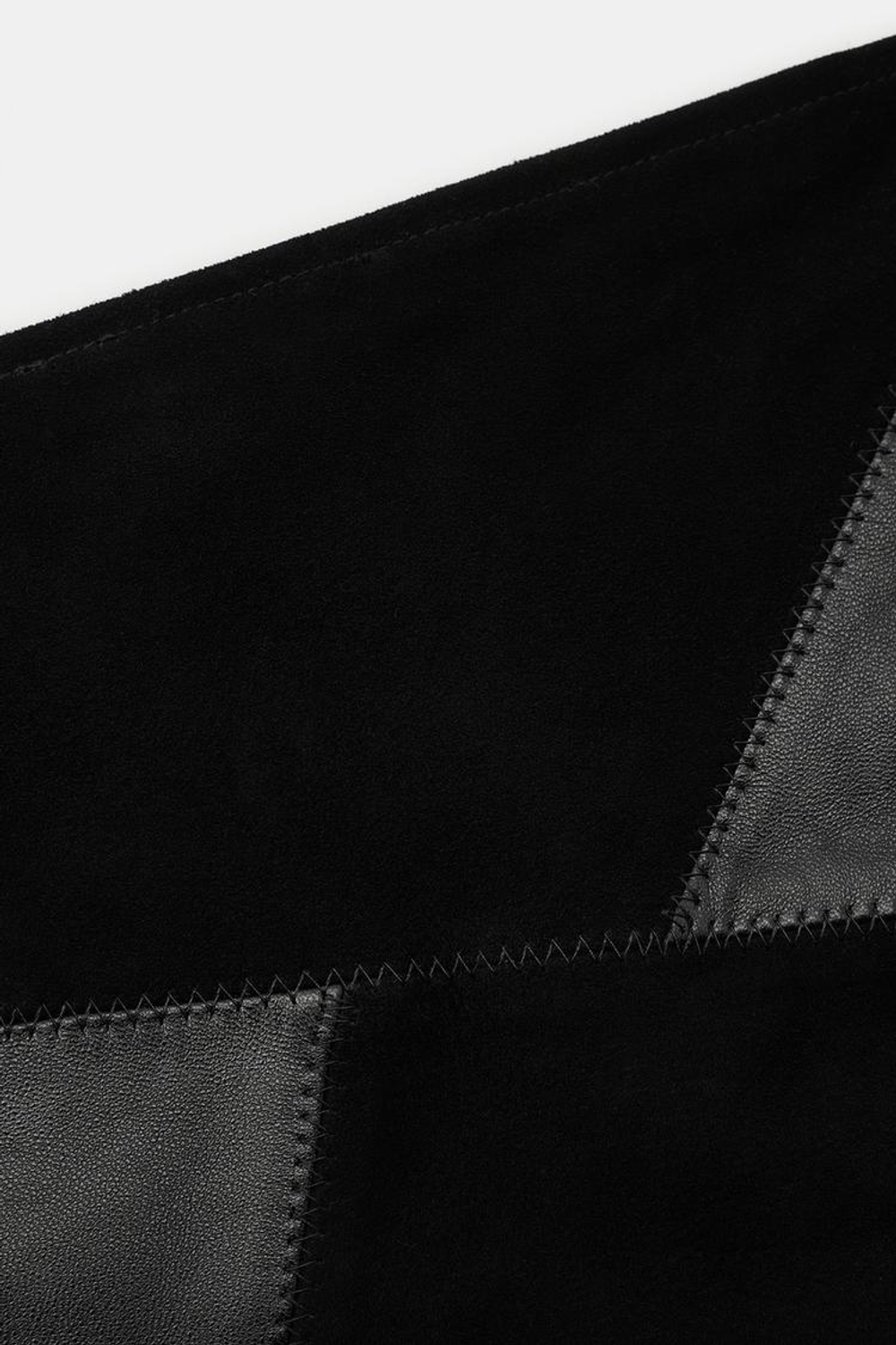ZARA КОМБИНИРОВАННАЯ БАНДАНА ИЗ 100% СПИЛКА, ЧЕРНЫЙ