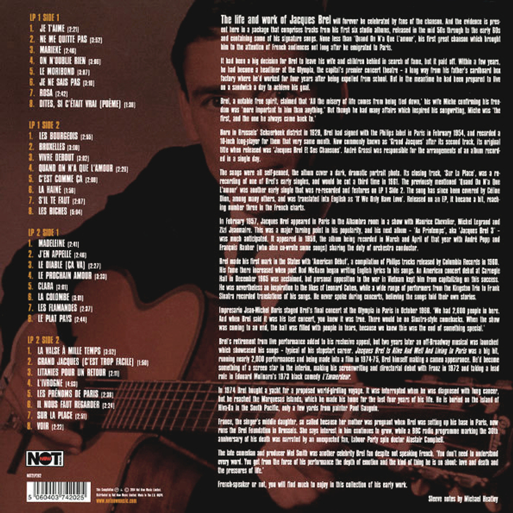 Jacques Brel / Ne Me Quitte Pas (2LP)