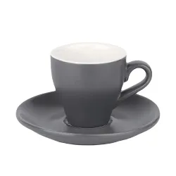 Кофейная пара 100 мл серая матовая d 6,4 см h6,2 см Barista (Бариста) P.L. Proff Cuisine [6]