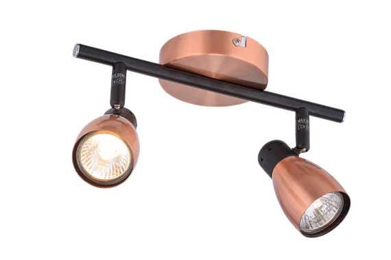Светильник Sfera Sveta 8746-02/I502 RAB+BK, 2×15 Вт, чёрный и медный