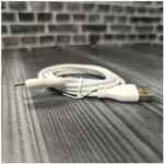 Кабель GERLAX USB Type-C для зарядки телефона, быстрая зарядка провод type c шнур 1 метр белый