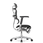 Кресло FALTO Ergohuman Luxury 2 с подножкой ( чёрный каркас /сетка чёрный T-168-B1 Black )
